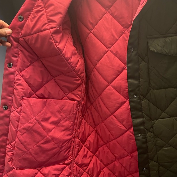 NVLT Quilted Long Green Coat - Picture 4 of 14